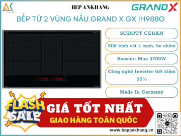 Bếp từ 2 vùng nấu Grand X GX IH988G - Made In Germany